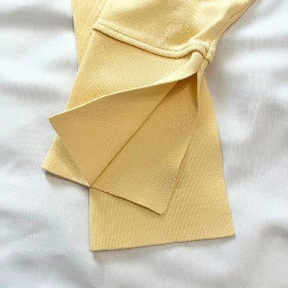ZARA BUTTER YELLOW KNIT CARDIGAN SHIRT TOP - L - Picture 4 of 4